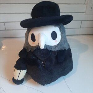 Plague Doctor Plush Stuffed Animal Toy Lantern Black Japan Squishable